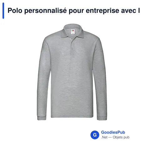 Polo personnalisé pour entreprise avec logo - modèle Premium Long Sleeve