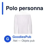 Polo personnalisé pour entreprise avec logo - modèle Premium Long Sleeve - Miniature 5