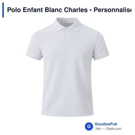 Polo Enfant Blanc Charles