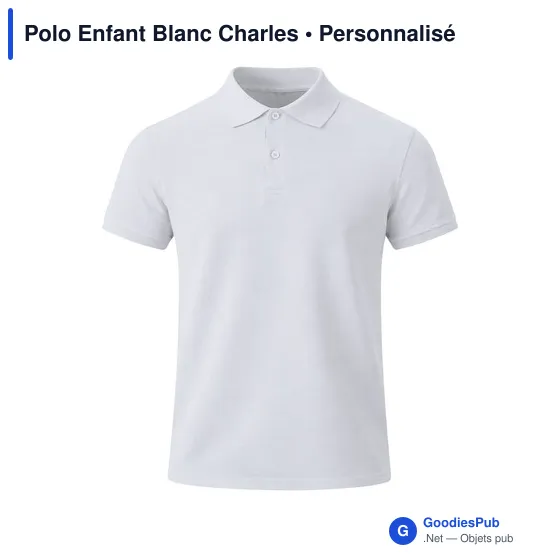 Polo Enfant Blanc Charles - Image 1