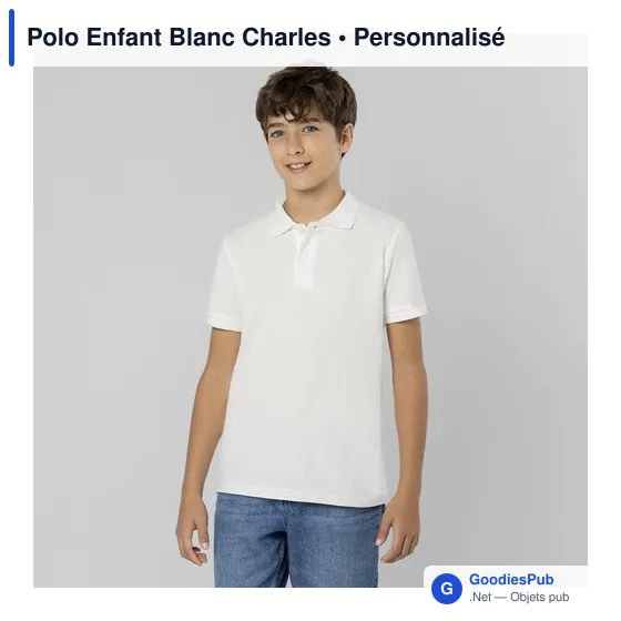 Polo Enfant Blanc Charles - Image 2
