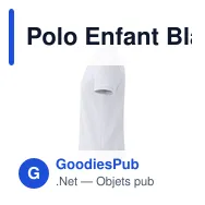 Polo Enfant Blanc Charles - Miniature 3