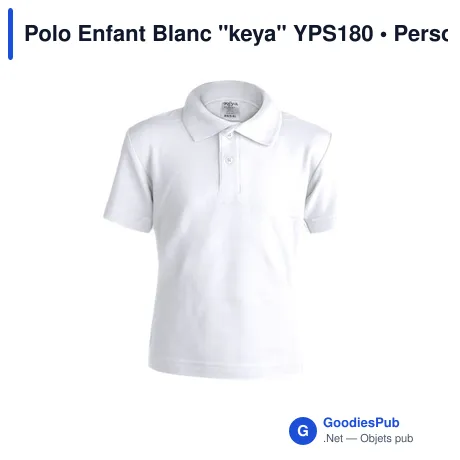 Polo Enfant Blanc "keya" YPS180