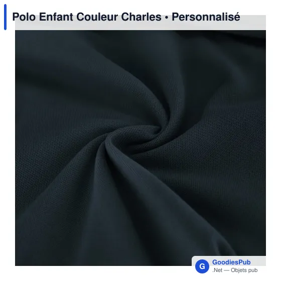 Polo Enfant Couleur Charles - Image 7