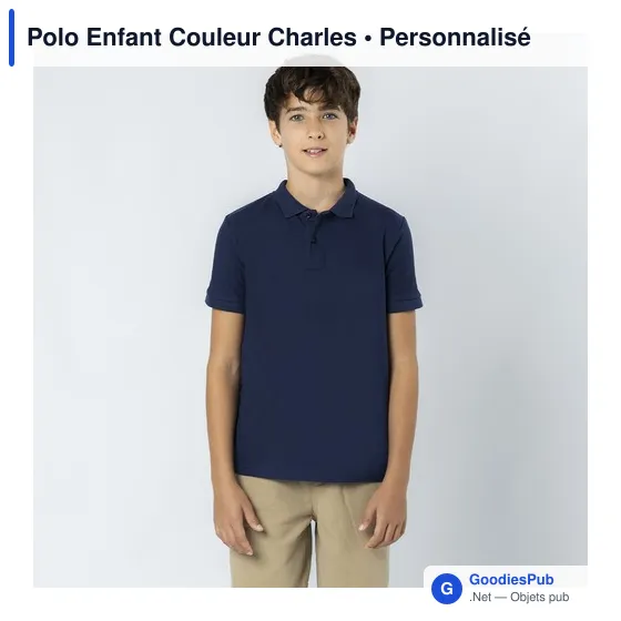 Polo Enfant Couleur Charles - Image 10