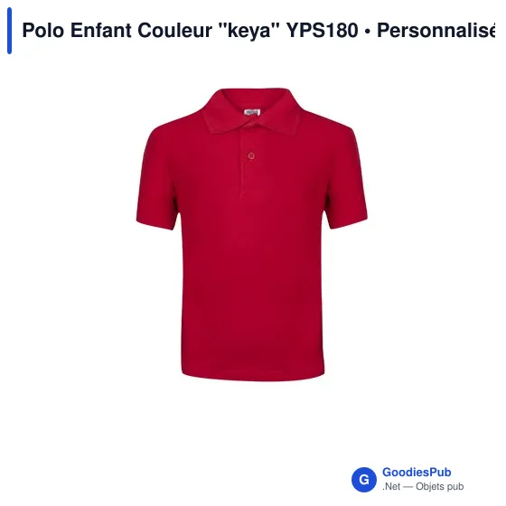 Polo Enfant Couleur "keya" YPS180 - Image 3