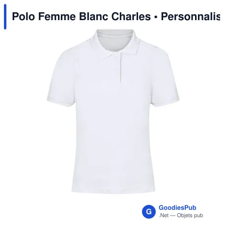 Polo Femme Blanc Charles