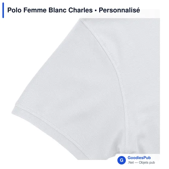 Polo Femme Blanc Charles - Image 11