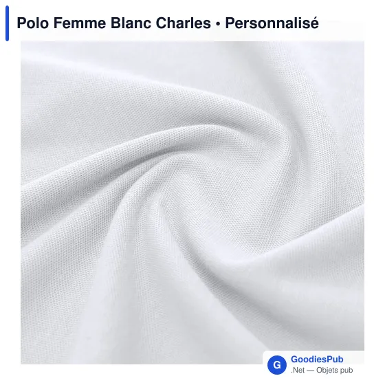 Polo Femme Blanc Charles - Image 6