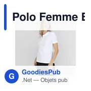 Polo Femme Blanc "keya" WPS180 - Miniature 7