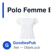 Polo Femme Blanc Koupan - Miniature 1