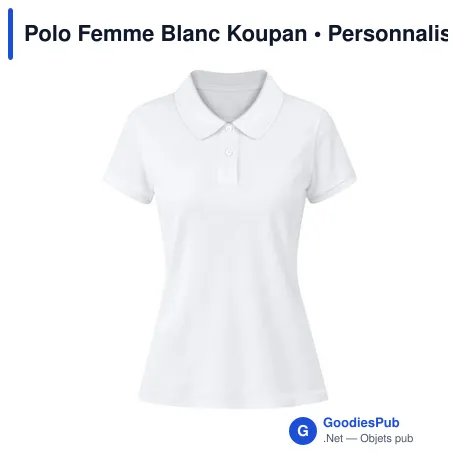 Polo Femme Blanc Koupan