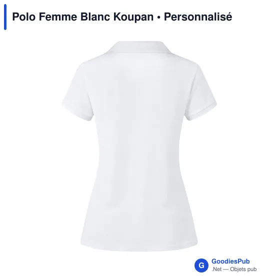 Polo Femme Blanc Koupan - Image 11