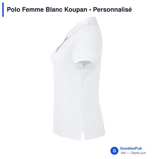 Polo Femme Blanc Koupan - Image 12