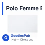 Polo Femme Blanc Koupan - Miniature 3
