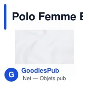 Polo Femme Blanc Koupan - Miniature 4