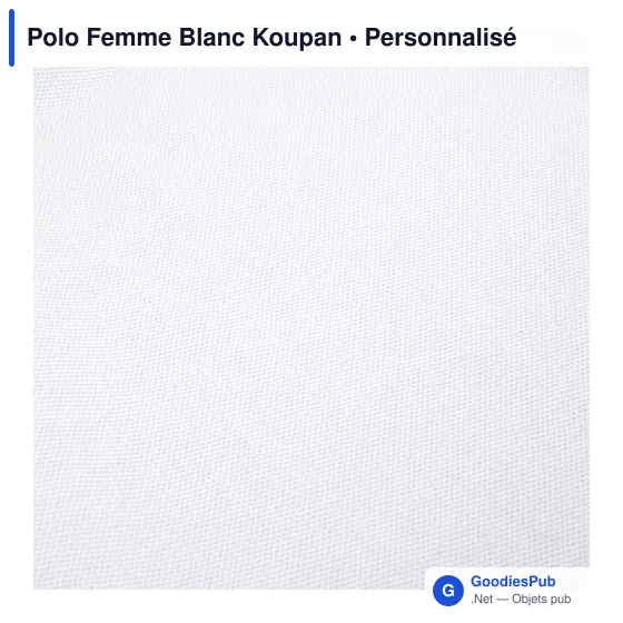 Polo Femme Blanc Koupan - Image 9