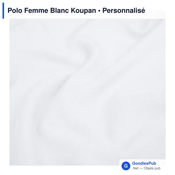 Polo Femme Blanc Koupan - Image 10
