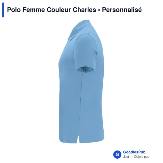 Polo Femme Couleur Charles - Image 11