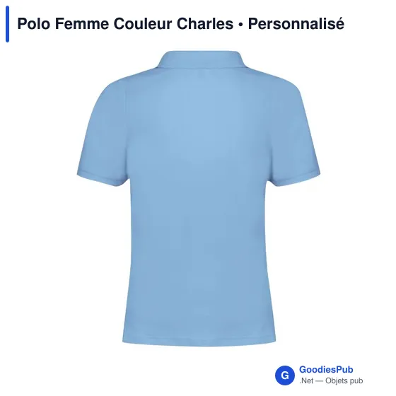 Polo Femme Couleur Charles - Image 3