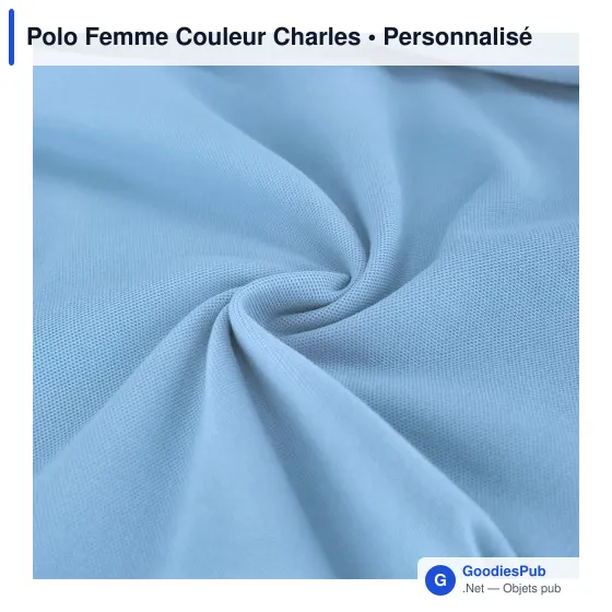 Polo Femme Couleur Charles - Image 7