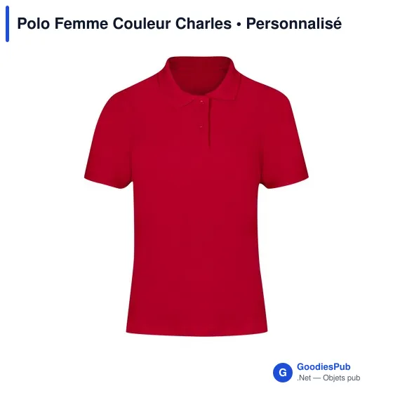 Polo Femme Couleur Charles - Image 8