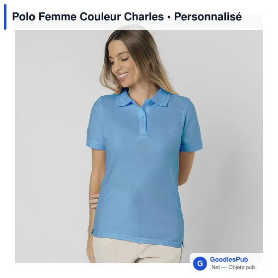 Polo Femme Couleur Charles - Image 9