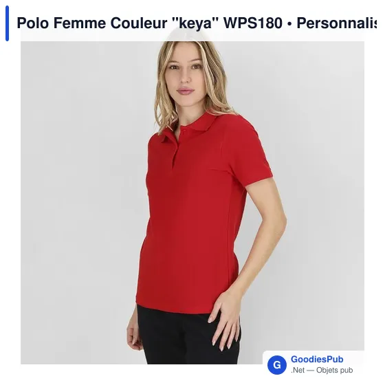 Polo Femme Couleur "keya" WPS180 - Image 2