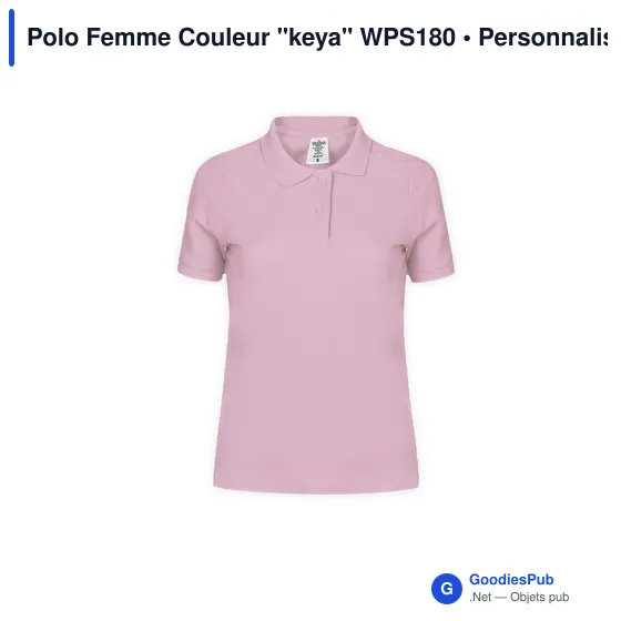 Polo Femme Couleur "keya" WPS180 - Image 11