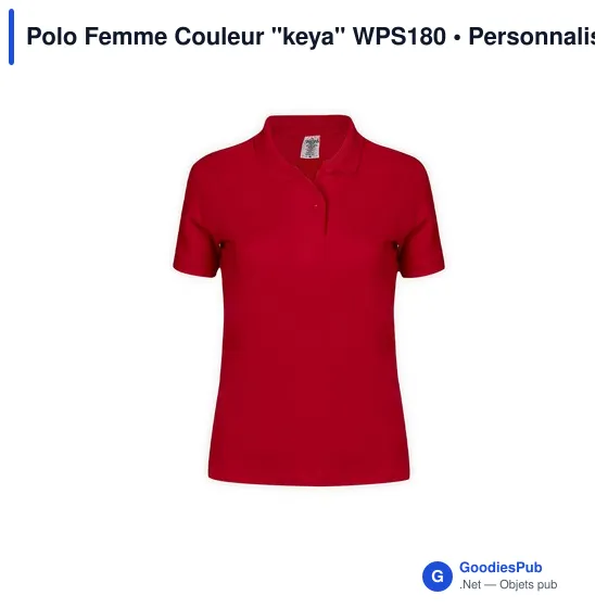 Polo Femme Couleur "keya" WPS180 - Image 3
