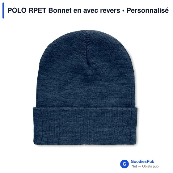 POLO RPET Bonnet en avec revers - Image 1