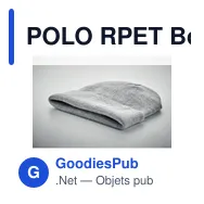 POLO RPET Bonnet en avec revers - Miniature 11