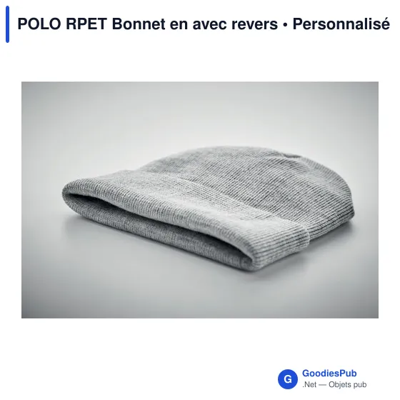 POLO RPET Bonnet en avec revers - Image 11