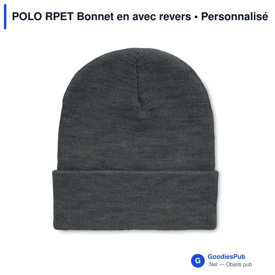 POLO RPET Bonnet en avec revers - Image 3