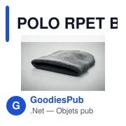 POLO RPET Bonnet en avec revers - Miniature 5
