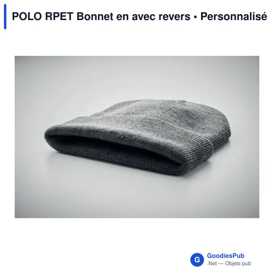 POLO RPET Bonnet en avec revers - Image 5