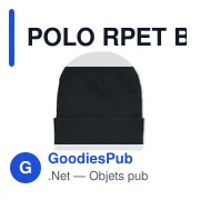 POLO RPET Bonnet en avec revers - Miniature 6