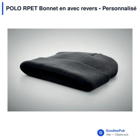 POLO RPET Bonnet en avec revers - Image 7
