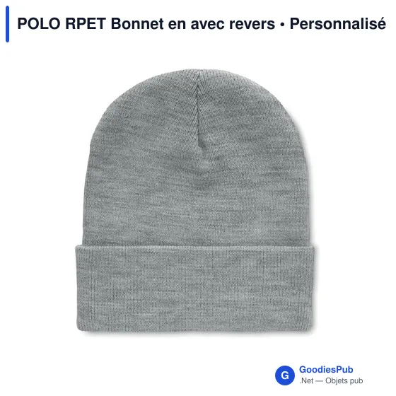 POLO RPET Bonnet en avec revers - Image 8