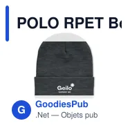 POLO RPET Bonnet en avec revers - Miniature 10