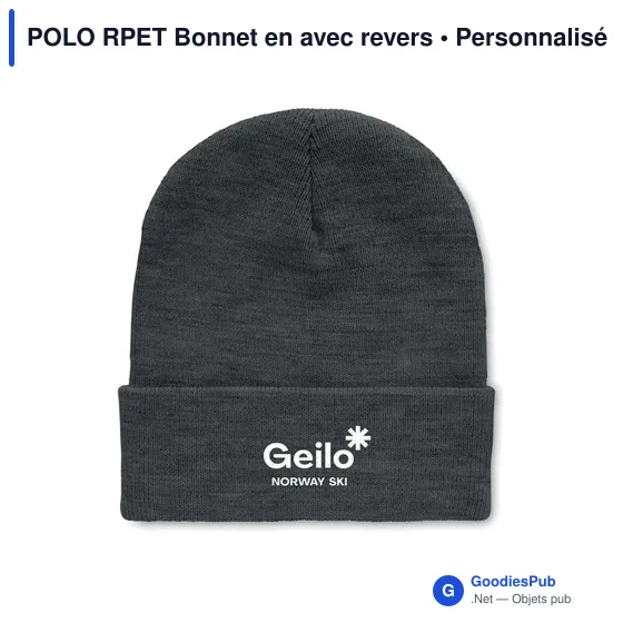 POLO RPET Bonnet en avec revers - Image 10