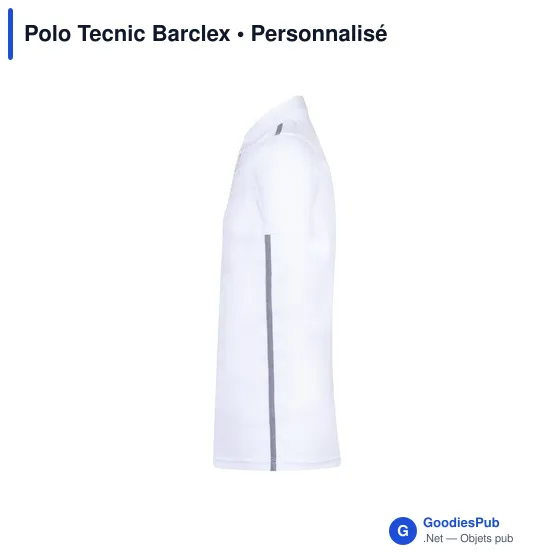 Polo technique personnalisable en polyester avec logo - Barclex - Image 11
