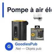 Pompe à air électrique personnalisable sans fil avec logo - Aqiila Airbird C2 - Miniature 1