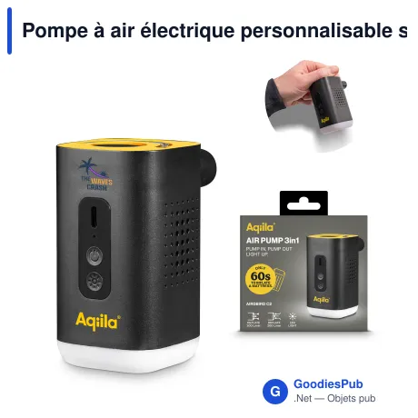Pompe à air électrique personnalisable sans fil avec logo - Aqiila Airbird C2