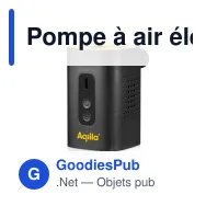 Pompe à air électrique personnalisable sans fil avec logo - Aqiila Airbird C2 - Miniature 2