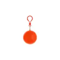 Variante orange - Poncho en boule personnalisable avec logo - Scarlett