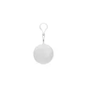 Variante blanc - Poncho en boule personnalisable avec logo - Scarlett