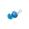 Variante bleu - Poncho en boule personnalisable avec logo - Scarlett