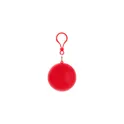 Variante rouge - Poncho en boule personnalisable avec logo - Scarlett