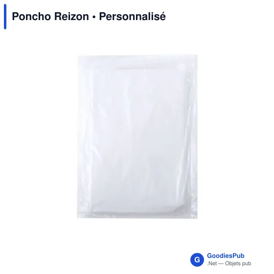 Poncho personnalisable Reizon pour adultes avec logo - Image 2
